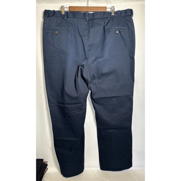 Hagger Classic Fit Premium No Iron Khaki Blue Men’s Pants Size 44x32 - Picture 2 of 5